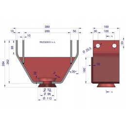 Prikabinimo laikiklis c 385