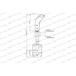 Vairasvirtė kabeliams ant Warynski šakių
