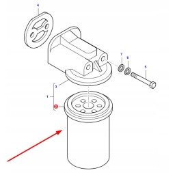 1447082m2 agco variklio alyvos filtras