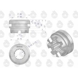 C 360 užrakto sankaba originali Ursus