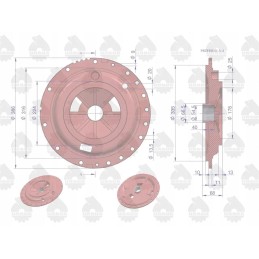Kairysis galinės ašies dangtis mf 3 original ursus