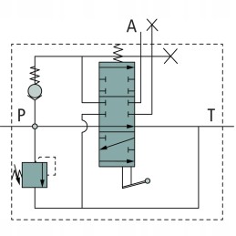 Hidraulinis skirstytuvas 40l, 1 sekcija