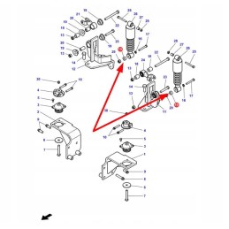 4377437m1 kabinos amortizatoriaus įvorė