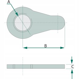Fiksavimo veržlė 50mm 15mm granitas