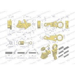 Cat 2s kabliukų Warynski w618zes remonto rinkinys