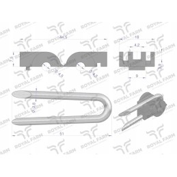 Parduodamas G60 karališkojo ūkio izoliatorius su klipu