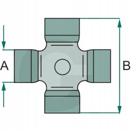 Krzyzak rinkinys 71 x 27 mm 12039 dėklas ih