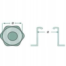 Kuro pildymo angos dangtelis new holland steyr 1 33 155