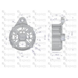 Generatoriaus galinis dangtis 0120468055ex naujas tipas ex