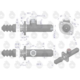 Trumpas stabdziu siurblys 80600076 c 360 385 originalus