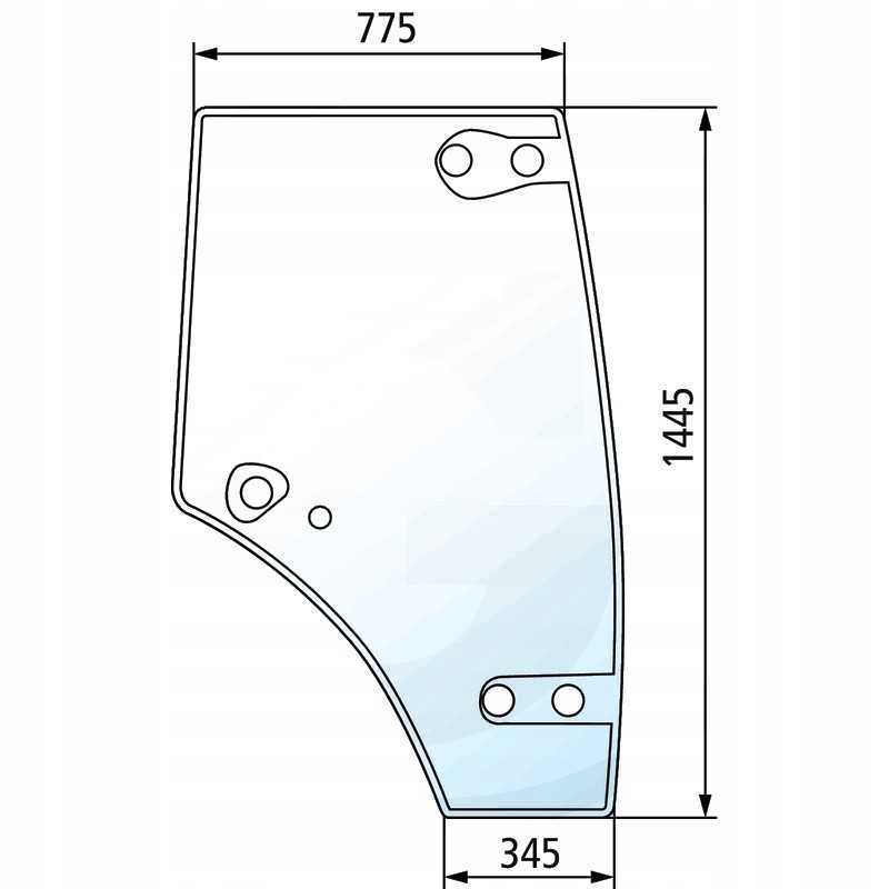 Langas claas renault axos 310 320 dešinės durys