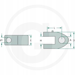 Centrinės jungties šakės galvutė, 2 kategorija