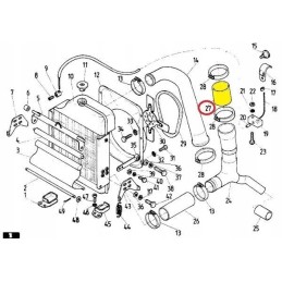 Guminis vandens vamzdis fi 50 90 sutvirtintas C 38 audiniu