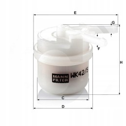 Kuro filtras mann filtras wk425 mann filtras 4011558