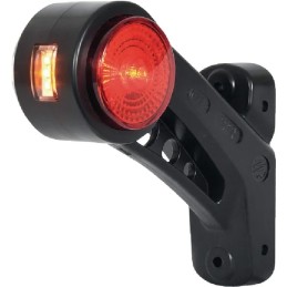 Kairės pusės gabaritinis žibintas, apvalus, 12 24v, oranžinis