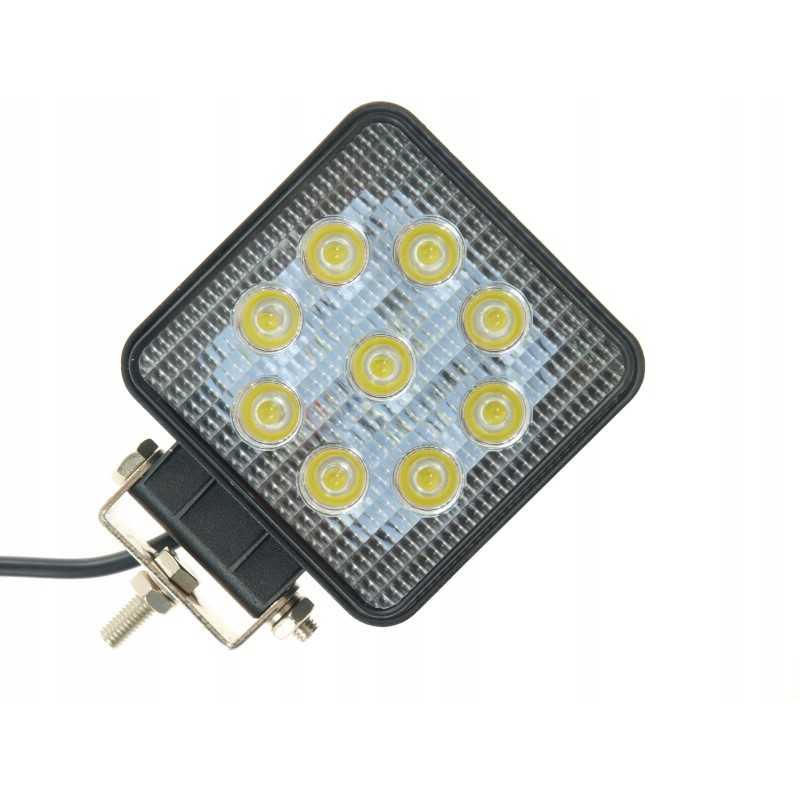 9 LED darbinė halogeninė lempa 27w 12v 24v prožektorius