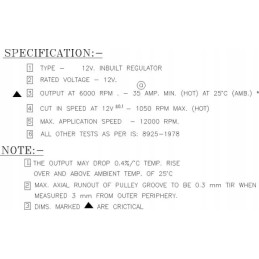 Generatorius ursus c 360 14v 40a alt1429gp gopart