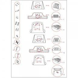 Ts20000gp PVC padalinta sėdynė