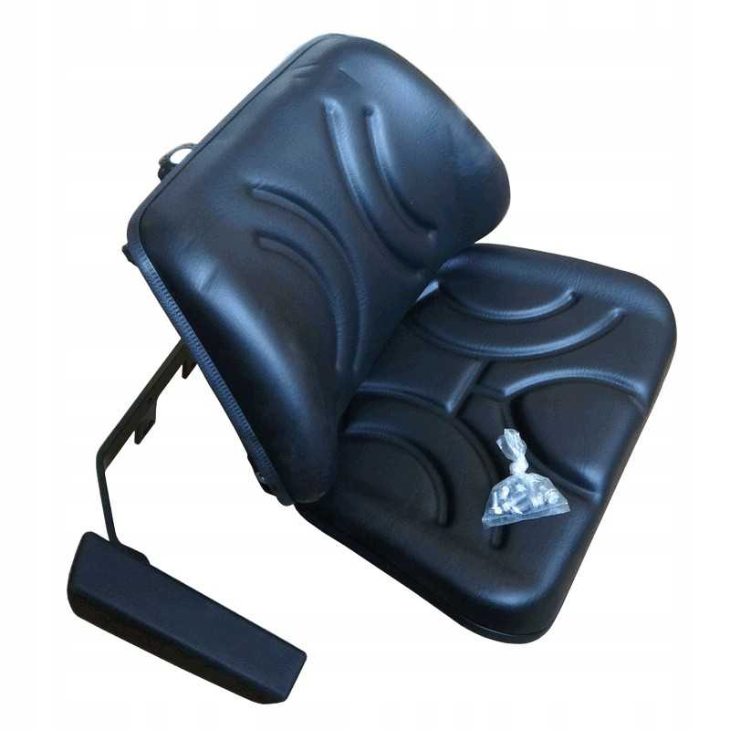 Dviejų dalių traktoriaus sėdynė su porankiais