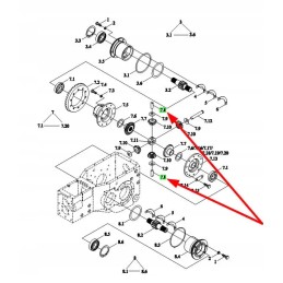 Te300 372 2 09 kūginių ratų velenai