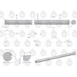 Pedalo velenas C 360 originalus Ursus