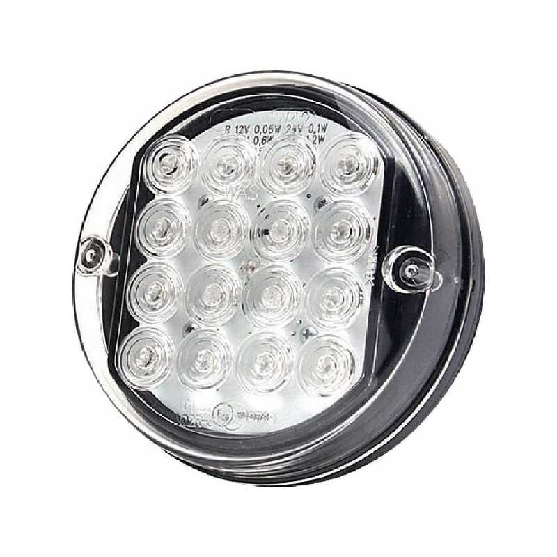 Apvalus LED galinis žibintas 12 24v Kramp
