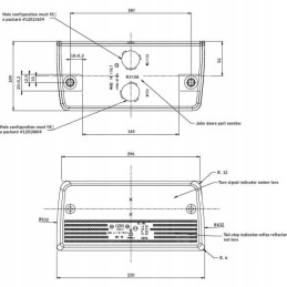 John Deere galinis kombinuotas žibintas re67285 02780000