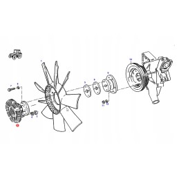 S816004118100 radiatoriaus ventiliatoriaus stebulė