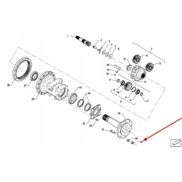 Pis03050005 rato veržlė m22 x 1 5