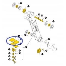 Guminė mentelė 9835453 new holland cnh