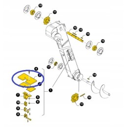 Guminė mentelė 9835453 new holland cnh