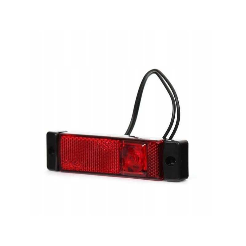 Stačiakampė galinė gabaritinė lemputė LED 12 24v