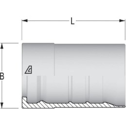 Įvorė oe55x88 1mm dn32 alfagomma