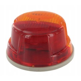 Apvalus kombinuotas galinis žibintas, 12v, raudonas, oranžinis