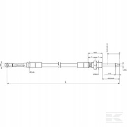 Vairasvirtės kabelis su 2500 mm Indemar šakėmis