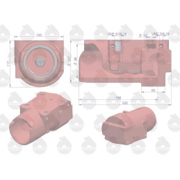 Kėlimo cilindras mf 4 originalus ursus