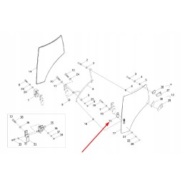 Ts04451013001 salono durų spynos poveržlė