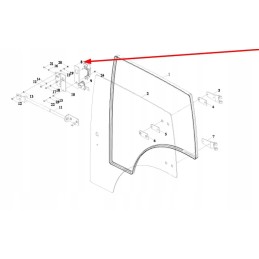 Ts04451013001 salono durų spynos poveržlė