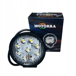 Halogeninė LED darbo lempa 10 30v 9x3w apvali mo