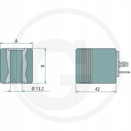 Vožtuvo ritė 12vdc 18w