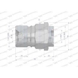 Prisukama drugelio hidraulinė greitoji jungtis