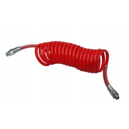 Spiralinis kabelis m16x1 5 4 5m raudonas Polmo
