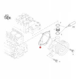 Fendt f119200610040 vandens siurblio tarpiklis originalus