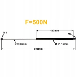 Manitou mlt523 mlt526 deutz dujų amortizatorius