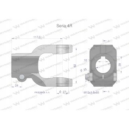 Šakė įkalimui 10 sr anga 35mm 27x82 serija 4r wa