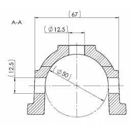 Priekabos rutulinis kablys 3000kg 50 51mm