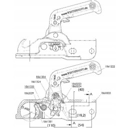 Priekabos rutulinis kablys 3000kg 50 51mm