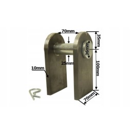 Pavaros tvirtinimo kaiščių rinkinys, skersmuo 25 mm