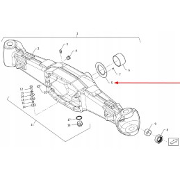 Td904 311k 1 04 priekinės ašies tarpiklis