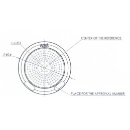 Apvalus LED galinis žibintas 12 24v Kramp